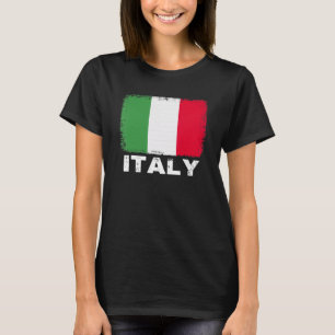 Italiaanse vlag ondersteunt Italiaanse Mannen voor T-shirt