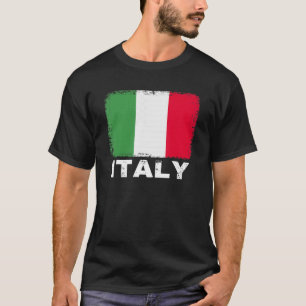 Italiaanse vlag ondersteunt Italiaanse Mannen voor T-shirt