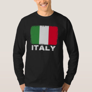 Italiaanse vlag ondersteunt Italiaanse Mannen voor T-shirt