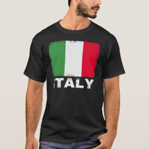 Italiaanse vlag ondersteunt Italiaanse Mannen voor T-shirt