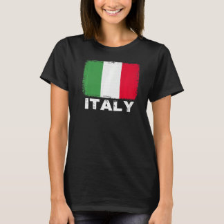 Italiaanse vlag ondersteunt Italiaanse Mannen voor T-shirt