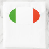 Italiaanse vlag ovale sticker (Tas)