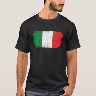 Italiaanse vlag over Pennsylvania T-shirt