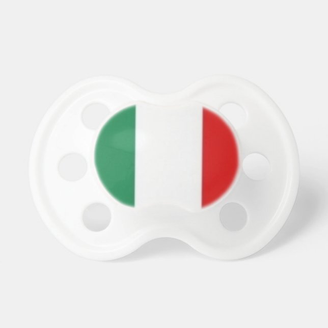 Italiaanse vlag Pacifier Speen (Voorkant)