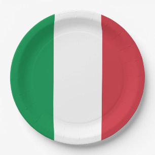 Italiaanse vlag papieren bordje