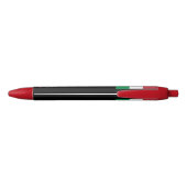 Italiaanse Vlag Pen, Italië / Gepersonaliseerd Zwarte Inkt Pen (Achterkant)