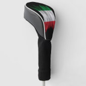 Italiaanse vlag, penseelstreek, nationale vlag golfheadcover (Schuin)