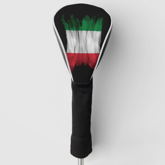 Italiaanse vlag, penseelstreek, nationale vlag golfheadcover (Voorkant)