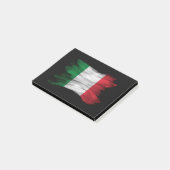 Italiaanse vlag, penseelstreek, nationale vlag post-it® notes (Schuin)