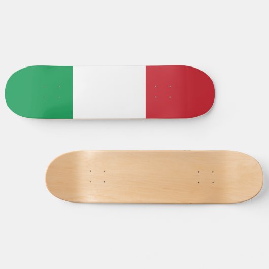 Italiaanse vlag persoonlijk skateboard (Horizontaal)