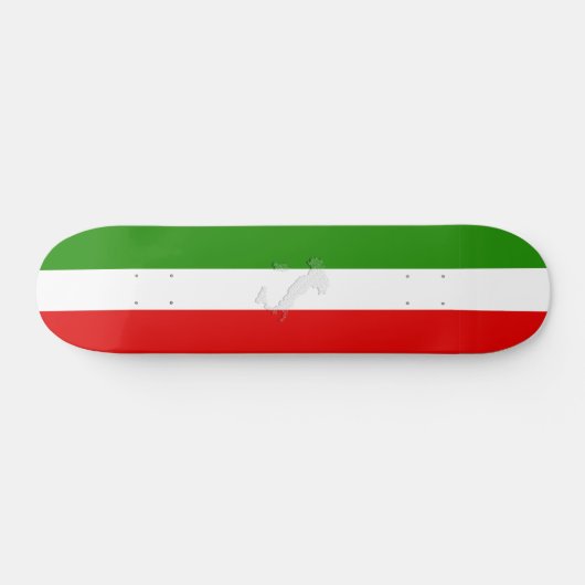 Italiaanse vlag persoonlijk skateboard (Horizontaal)