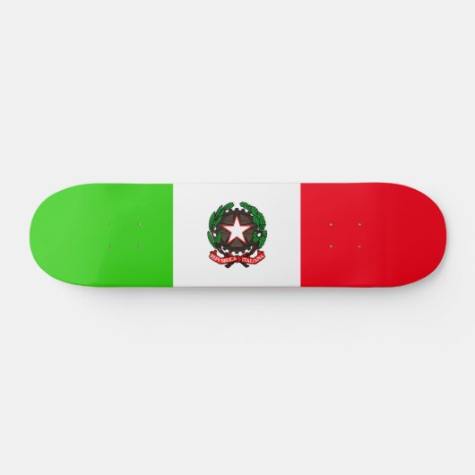 Italiaanse vlag persoonlijk skateboard (Horizontaal)
