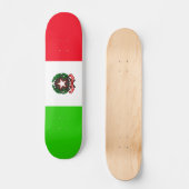 Italiaanse vlag persoonlijk skateboard (Voorkant)