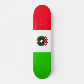 Italiaanse vlag persoonlijk skateboard (Voorkant)