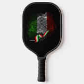 Italiaanse vlag pickleball paddle (Achterkant)