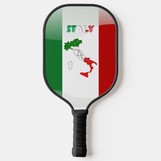 Italiaanse vlag pickleball paddle (Achterkant)