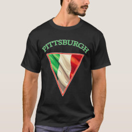 Italiaanse vlag Pittsburgh T-shirt