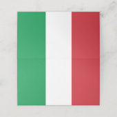 Italiaanse vlag plaatskaartje (Buitenkant ongevouwen)