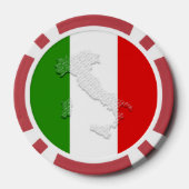 Italiaanse vlag poker chips (Achterkant)