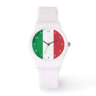 Italiaanse vlag polshorloges voor mannen en vrouwe horloge