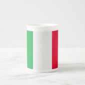 Italiaanse vlag porselein kop (Voorkant)