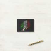 Italiaanse vlag post-it® notes (Op bureau)