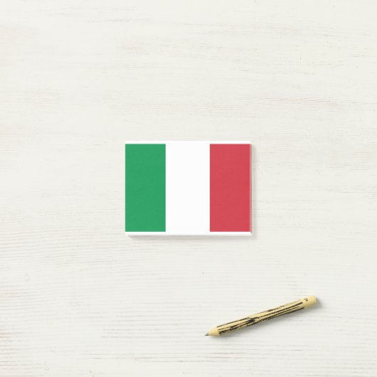 Italiaanse vlag post-it® notes (Op bureau)
