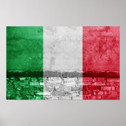 Italiaanse vlag poster (Voorkant)
