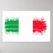 Italiaanse vlag poster (Voorkant)