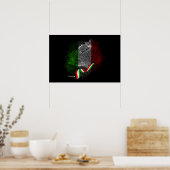 Italiaanse vlag poster (Keuken)