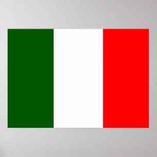 Italiaanse vlag poster