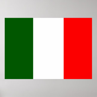 Italiaanse vlag poster