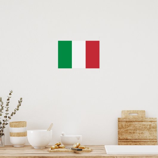 Italiaanse vlag poster (Keuken)