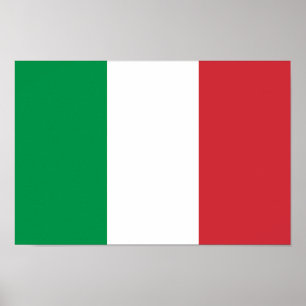 Italiaanse vlag poster