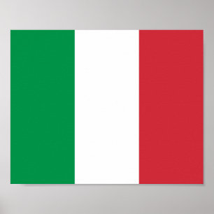 Italiaanse vlag poster