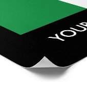 Italiaanse vlag poster (Hoek)