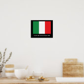 Italiaanse vlag poster (Keuken)