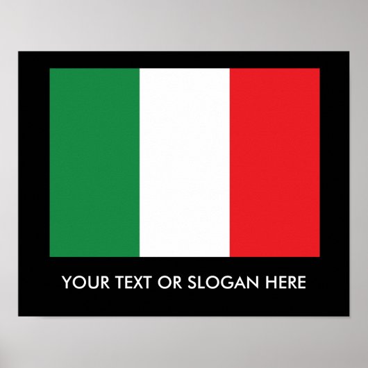 Italiaanse vlag poster (Voorkant)