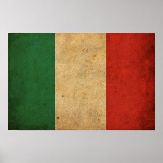  Italiaanse vlag Poster (Voorkant)