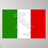 Italiaanse vlag poster (Voorkant)