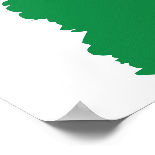 Italiaanse vlag Poster Italië (Hoek)