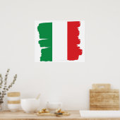 Italiaanse vlag Poster Italië (Keuken)