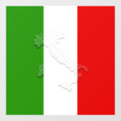Italiaanse vlag raamsticker (Vel)