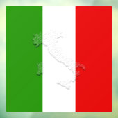 Italiaanse vlag raamsticker (Vel 3)
