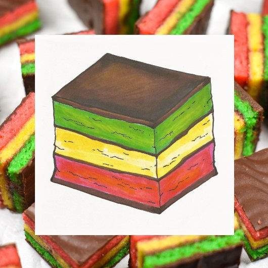 Italiaanse vlag Rainbow Seven Layer kerstkoekjes m Servetten