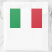 Italiaanse vlag rechthoekige sticker (Tas)