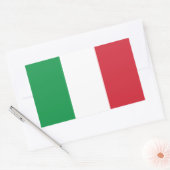 Italiaanse vlag rechthoekige sticker (Envelop)