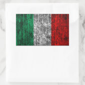 italiaanse vlag rechthoekige sticker (Tas)