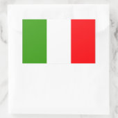 Italiaanse vlag rechthoekige sticker (Tas)
