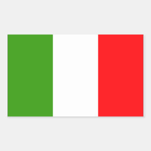 Italiaanse vlag rechthoekige sticker